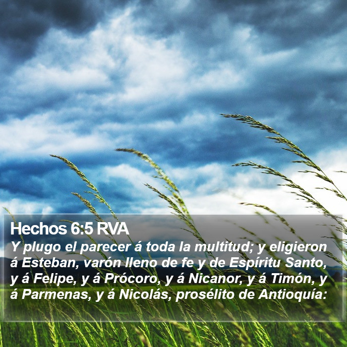 Hechos 6:5 RVA Bible Study