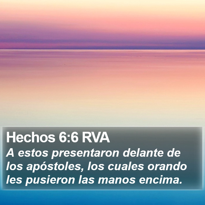 Hechos 6:6 RVA Bible Study