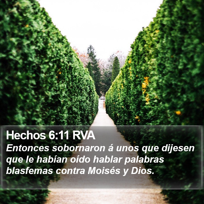 Hechos 6:11 RVA Bible Study