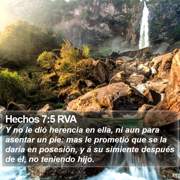 Hechos 7:5 RVA Bible Study