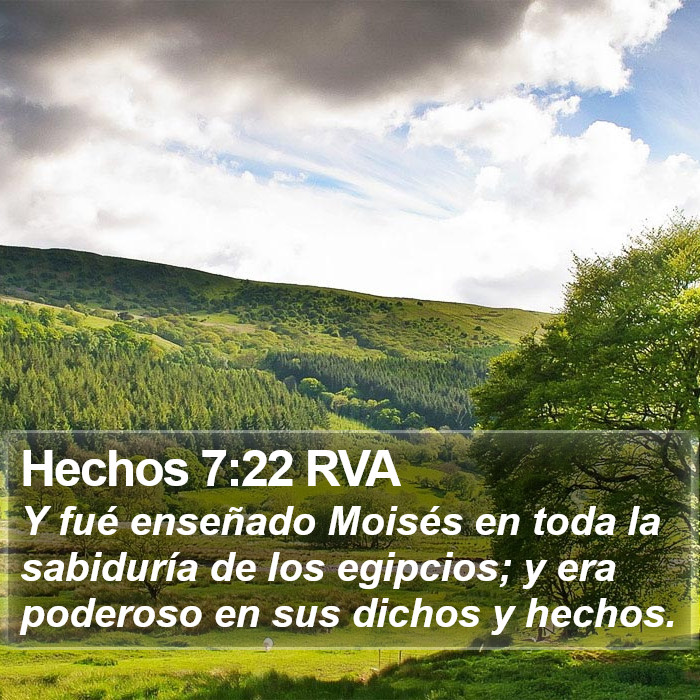 Hechos 7:22 RVA Bible Study