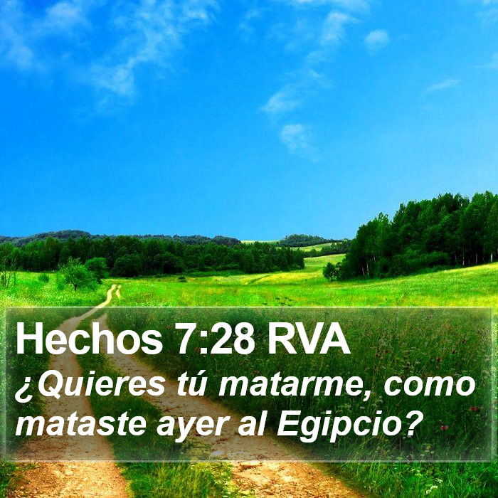 Hechos 7:28 RVA Bible Study