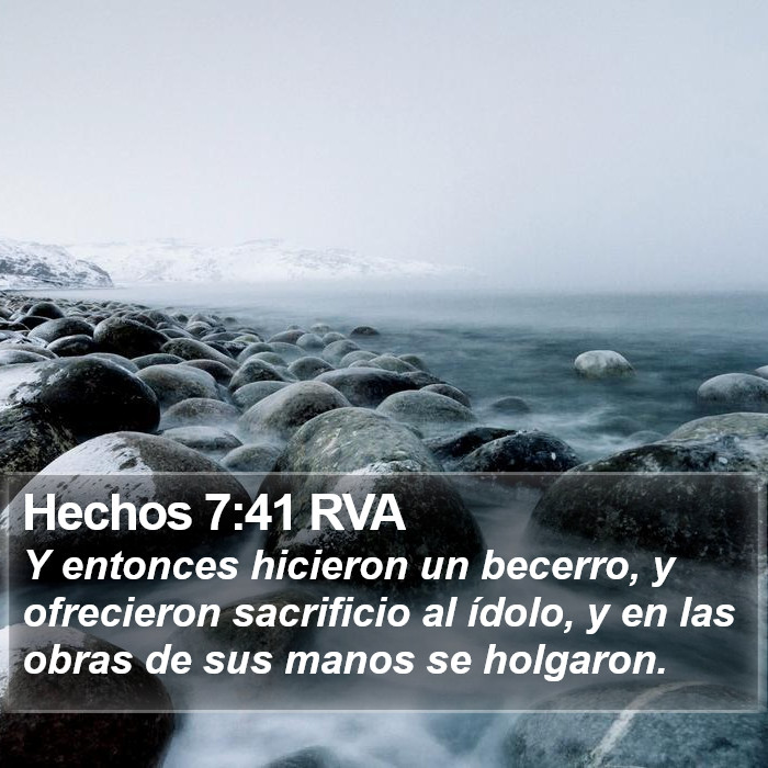 Hechos 7:41 RVA Bible Study