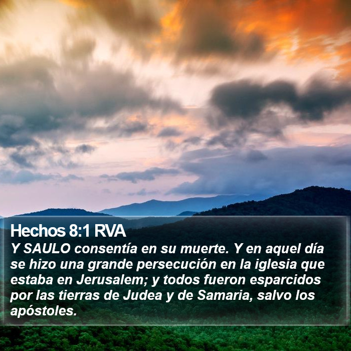 Hechos 8:1 RVA Bible Study