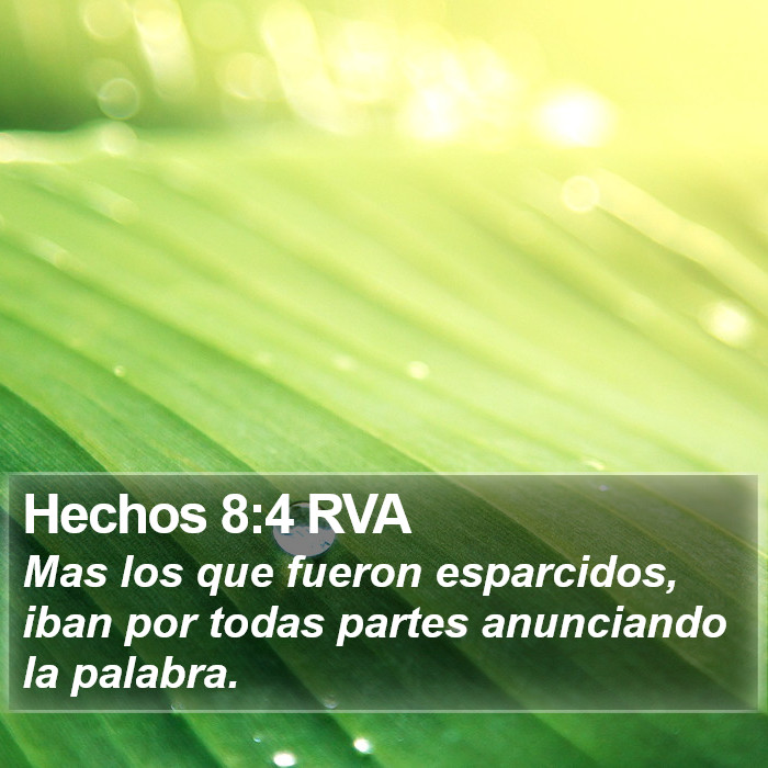 Hechos 8:4 RVA Bible Study