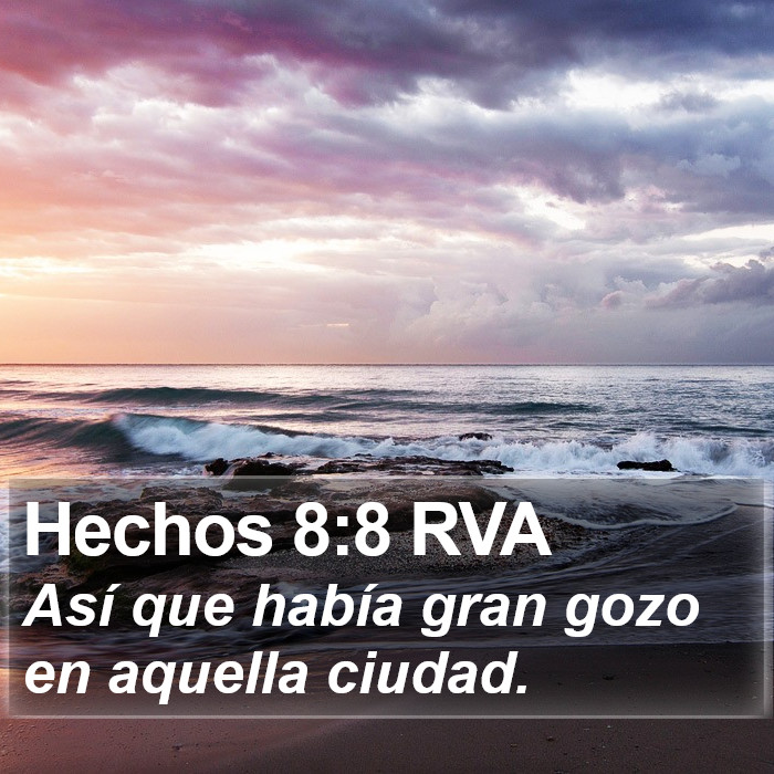 Hechos 8:8 RVA Bible Study