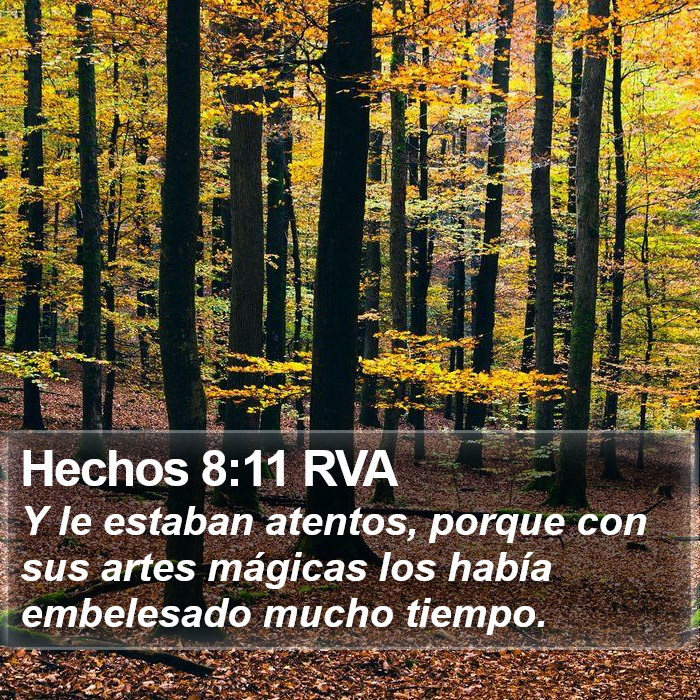 Hechos 8:11 RVA Bible Study