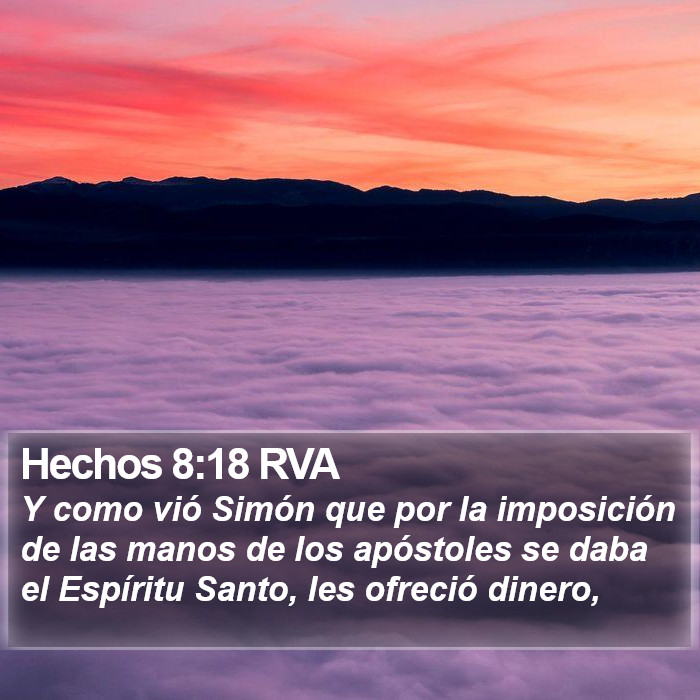 Hechos 8:18 RVA Bible Study