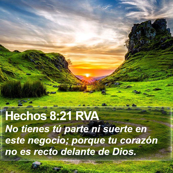 Hechos 8:21 RVA Bible Study