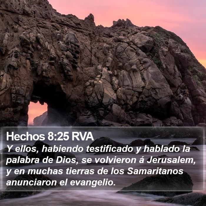 Hechos 8:25 RVA Bible Study