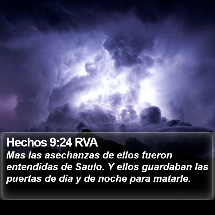 Hechos 9:24 RVA Bible Study