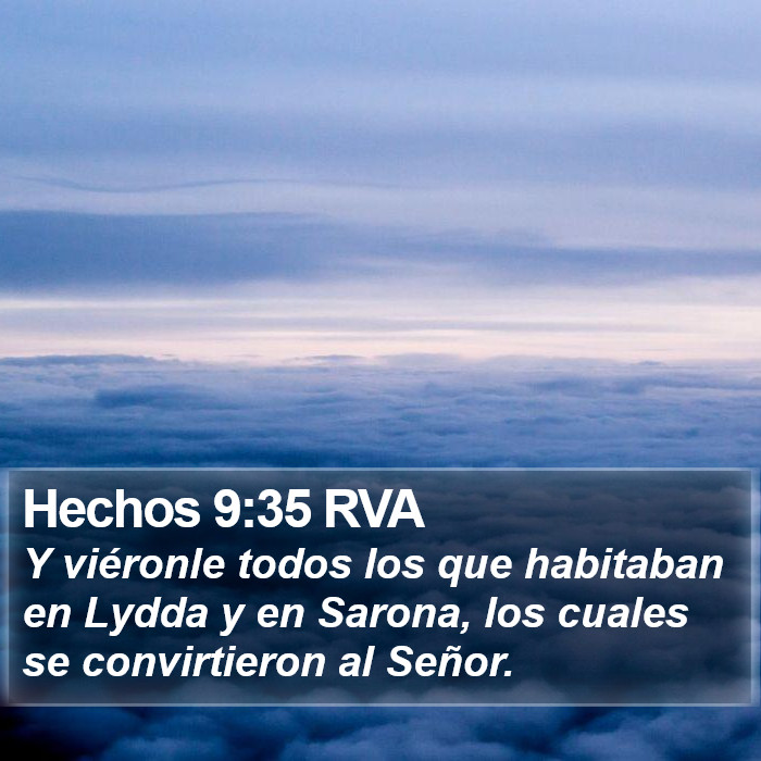 Hechos 9:35 RVA Bible Study