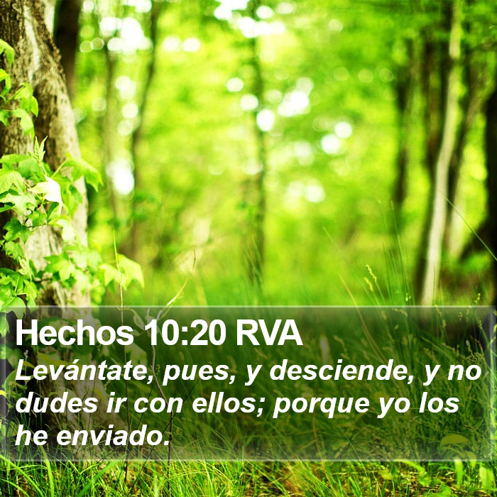 Hechos 10:20 RVA Bible Study