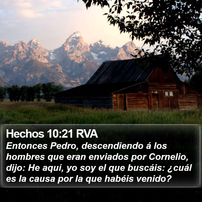 Hechos 10:21 RVA Bible Study