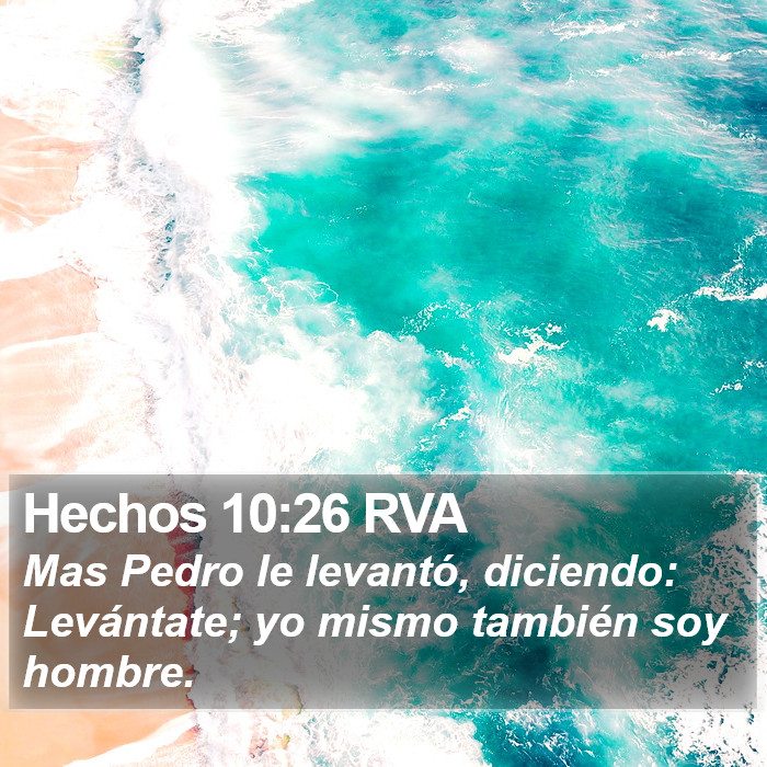 Hechos 10:26 RVA Bible Study