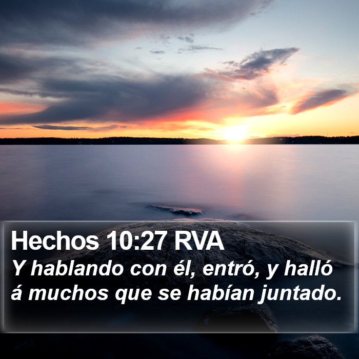 Hechos 10:27 RVA Bible Study