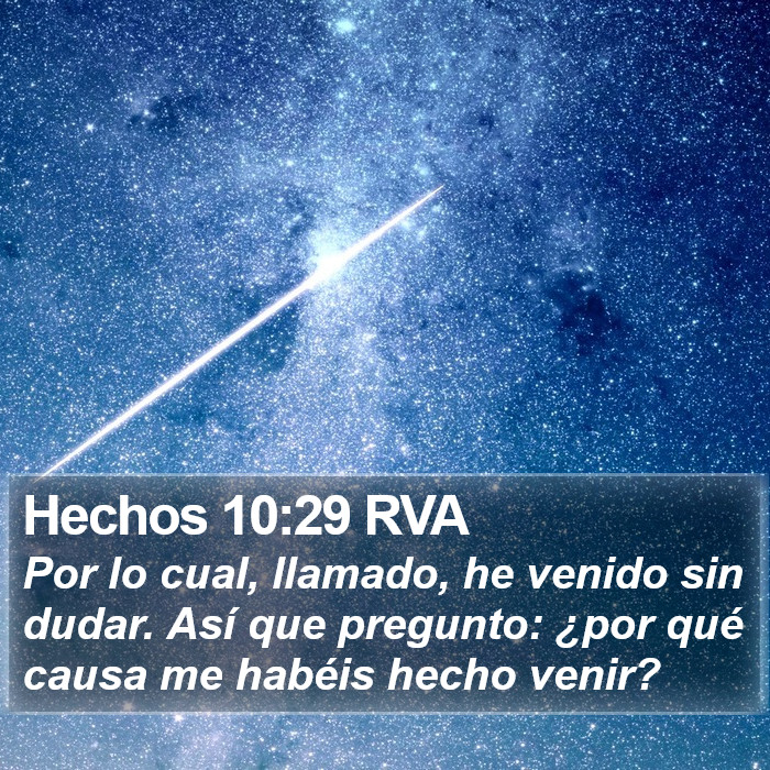 Hechos 10:29 RVA Bible Study