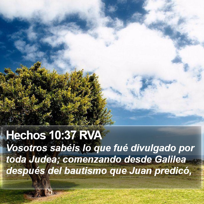 Hechos 10:37 RVA Bible Study