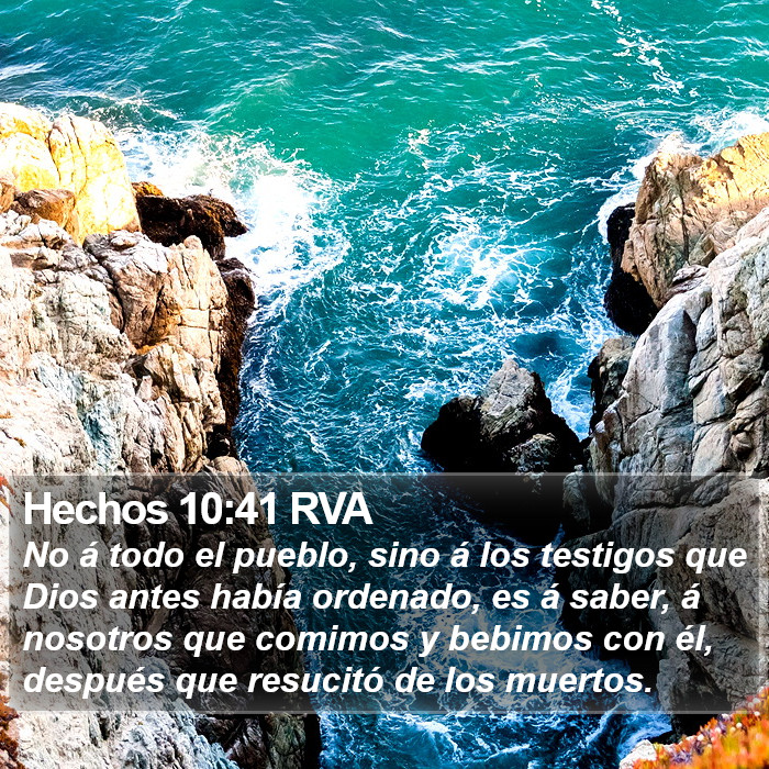 Hechos 10:41 RVA Bible Study