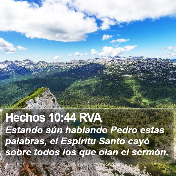 Hechos 10:44 RVA Bible Study