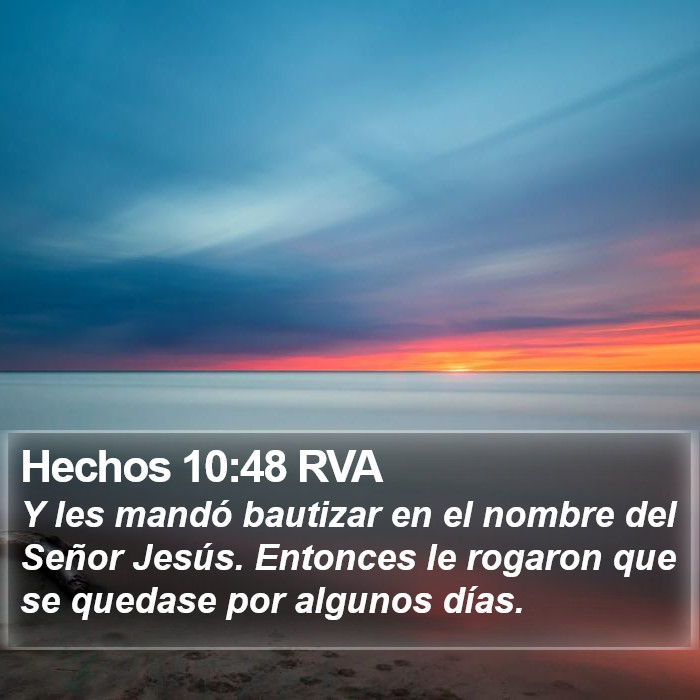 Hechos 10:48 RVA Bible Study