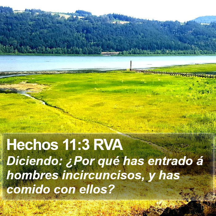 Hechos 11:3 RVA Bible Study