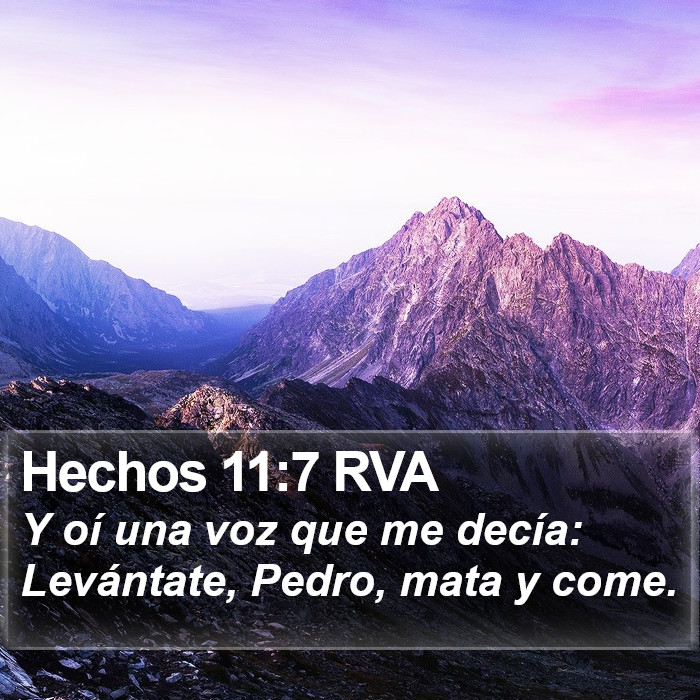 Hechos 11:7 RVA Bible Study