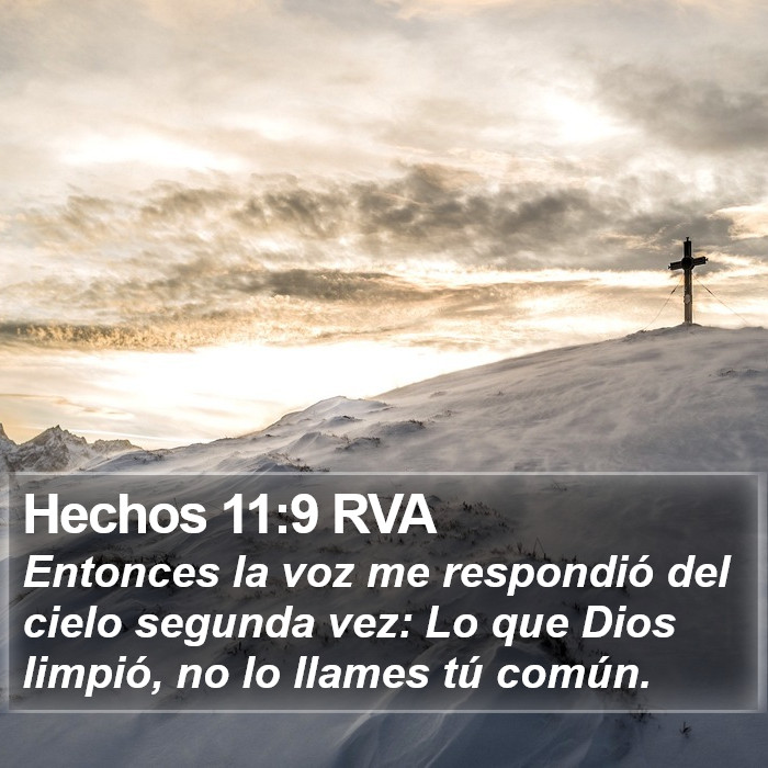 Hechos 11:9 RVA Bible Study