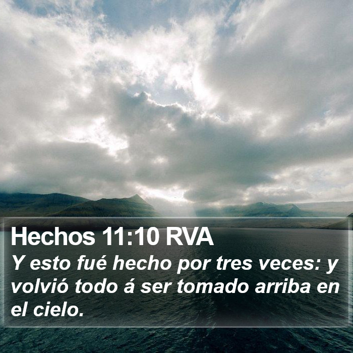 Hechos 11:10 RVA Bible Study