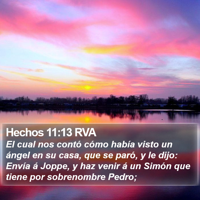 Hechos 11:13 RVA Bible Study