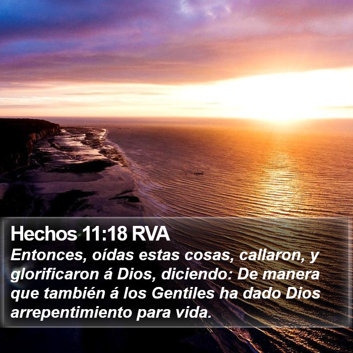 Hechos 11:18 RVA Bible Study