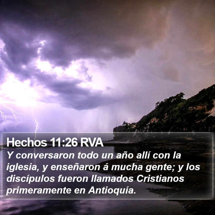 Hechos 11:26 RVA Bible Study