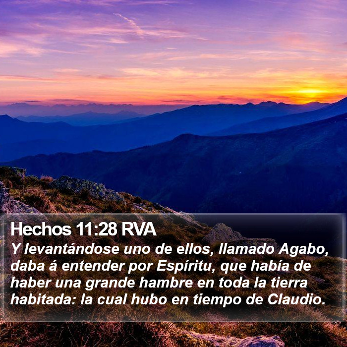 Hechos 11:28 RVA Bible Study