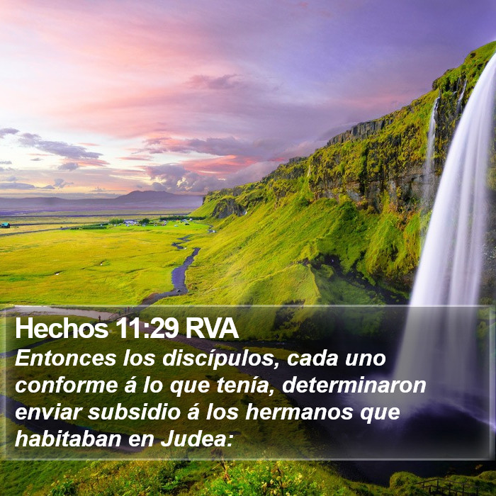 Hechos 11:29 RVA Bible Study