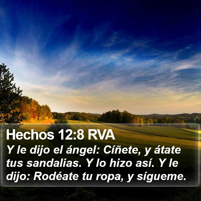 Hechos 12:8 RVA Bible Study