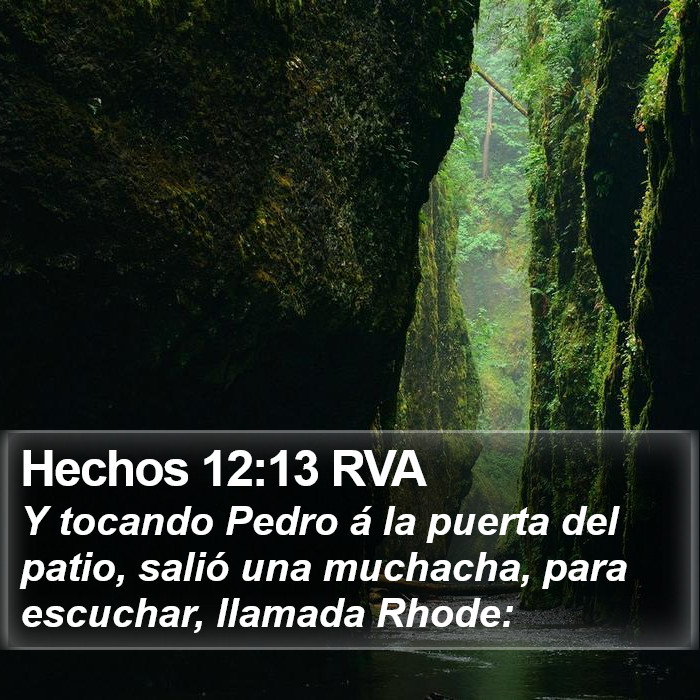 Hechos 12:13 RVA Bible Study