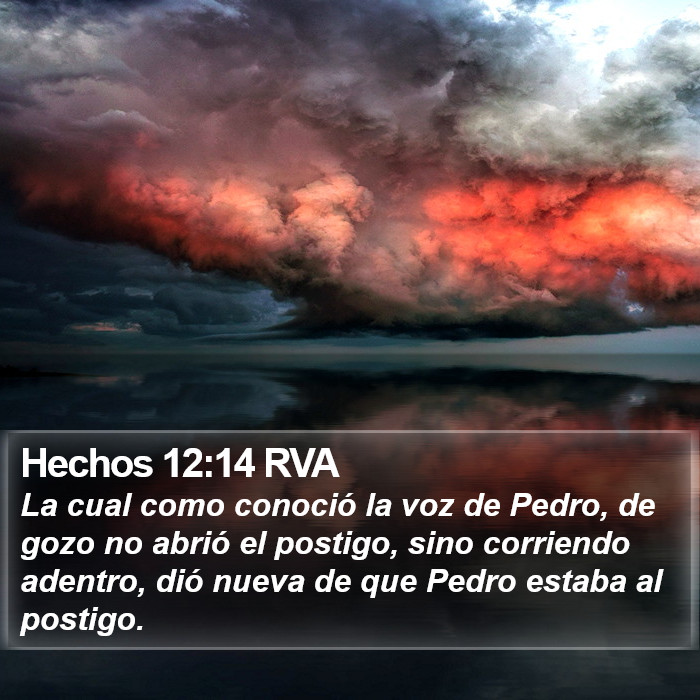 Hechos 12:14 RVA Bible Study