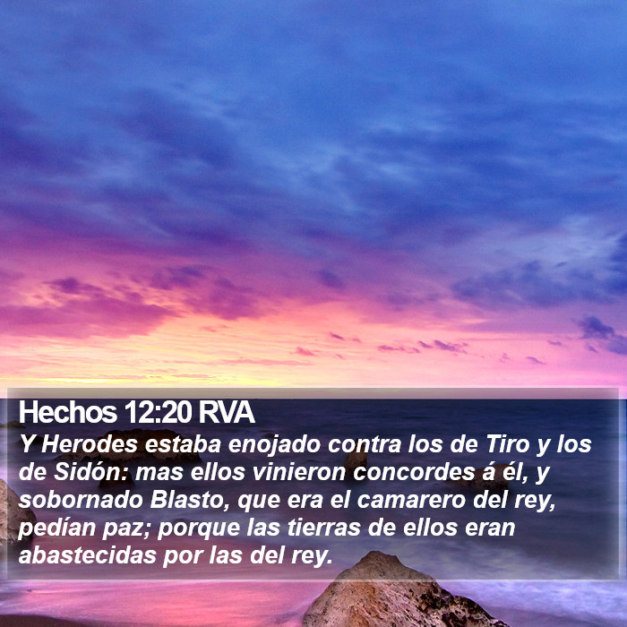 Hechos 12:20 RVA Bible Study