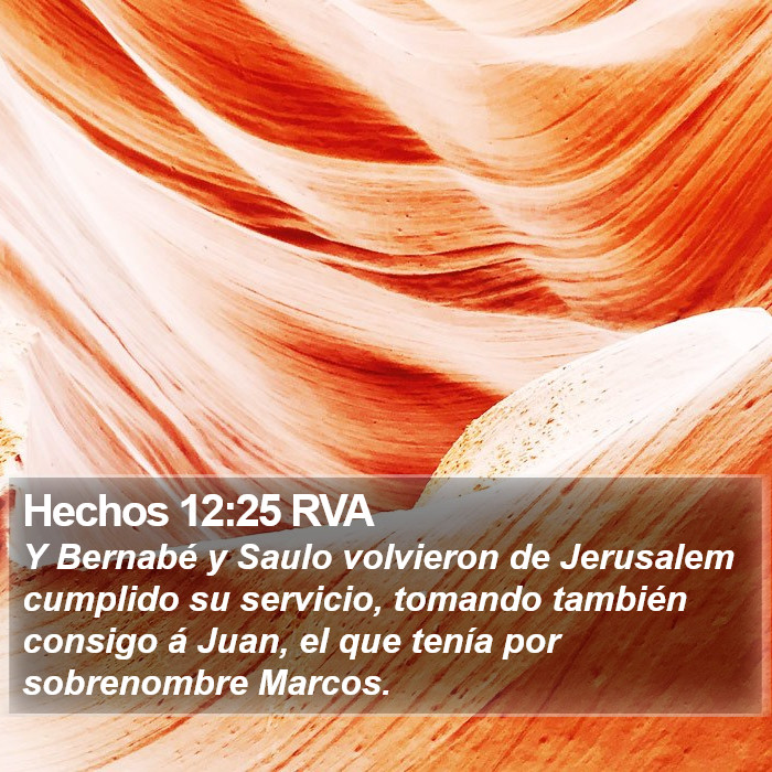 Hechos 12:25 RVA Bible Study