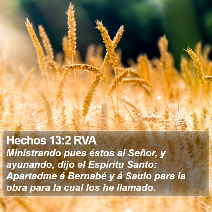 Hechos 13:2 RVA Bible Study