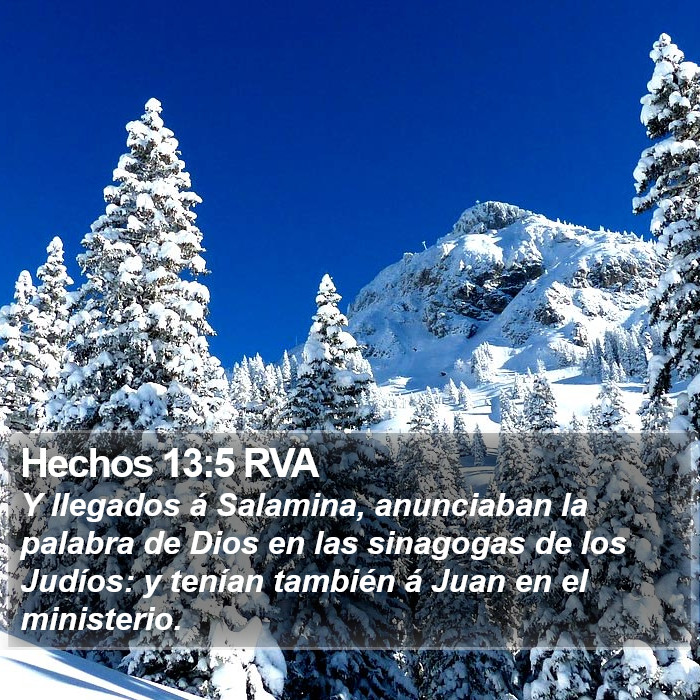 Hechos 13:5 RVA Bible Study