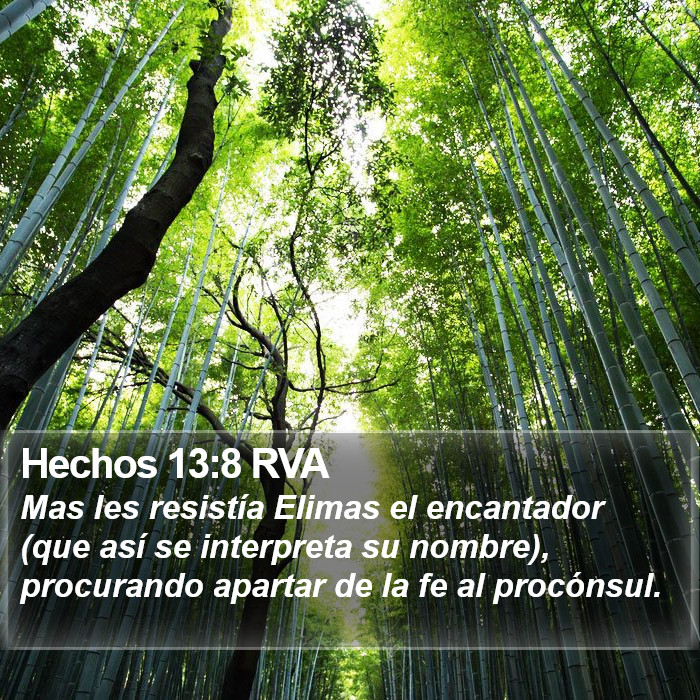 Hechos 13:8 RVA Bible Study