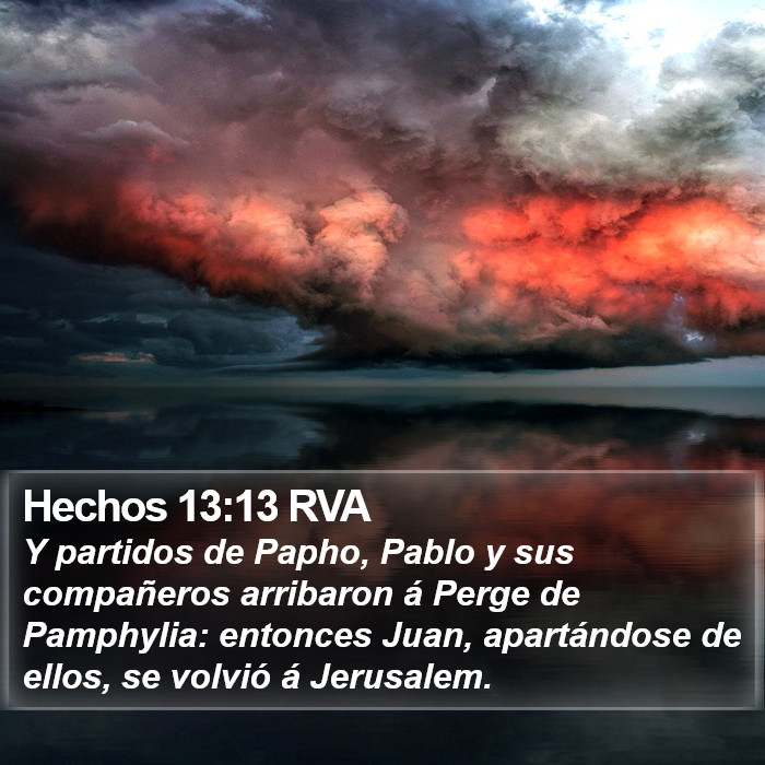 Hechos 13:13 RVA Bible Study