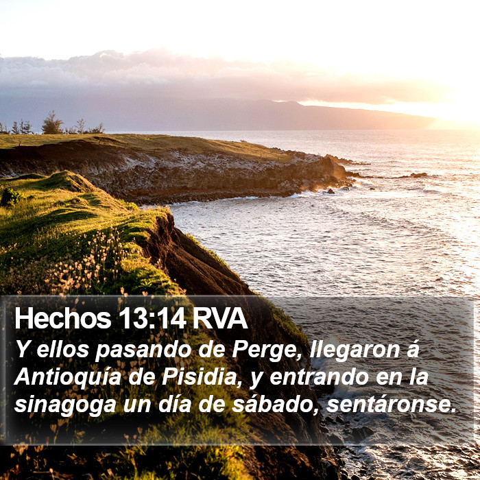 Hechos 13:14 RVA Bible Study