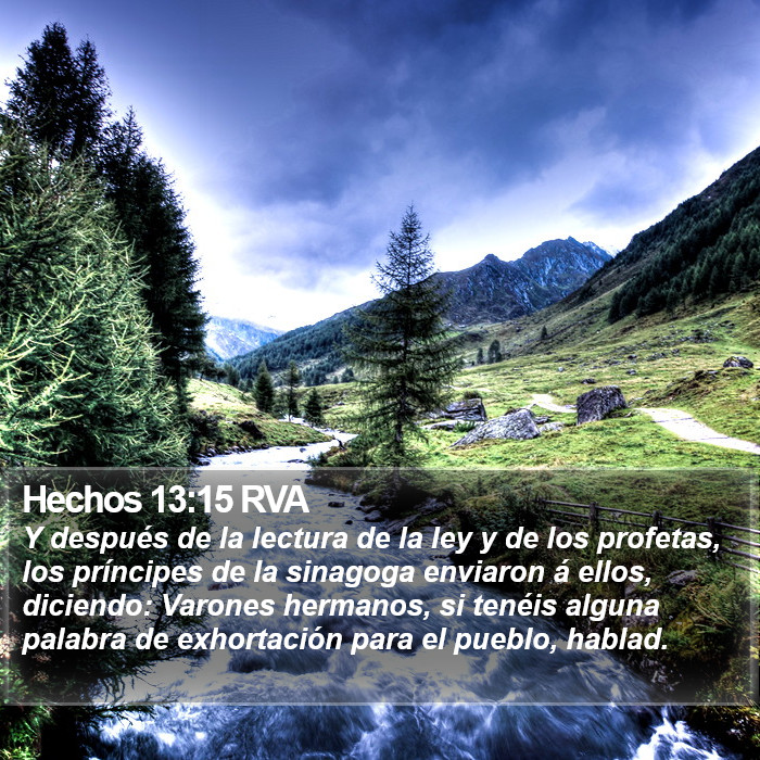 Hechos 13:15 RVA Bible Study