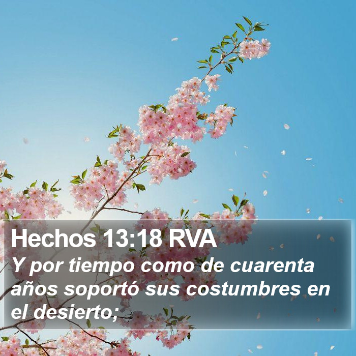 Hechos 13:18 RVA Bible Study