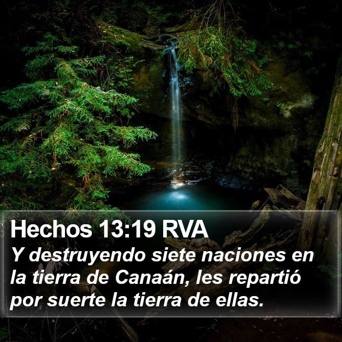 Hechos 13:19 RVA Bible Study