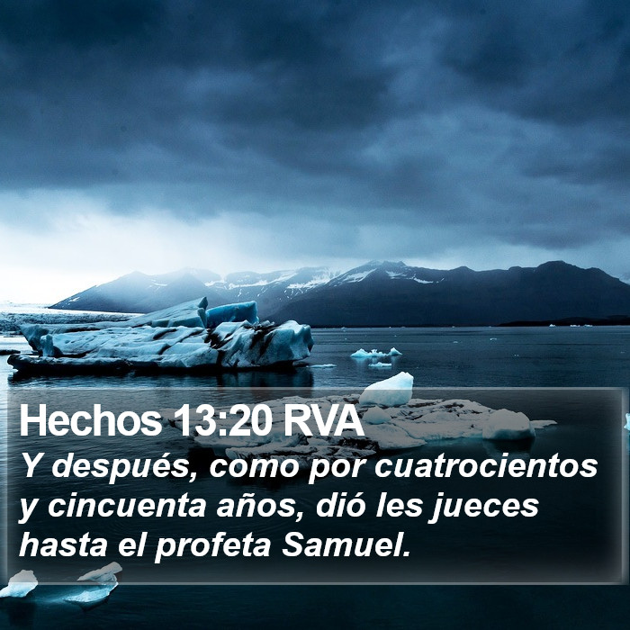 Hechos 13:20 RVA Bible Study