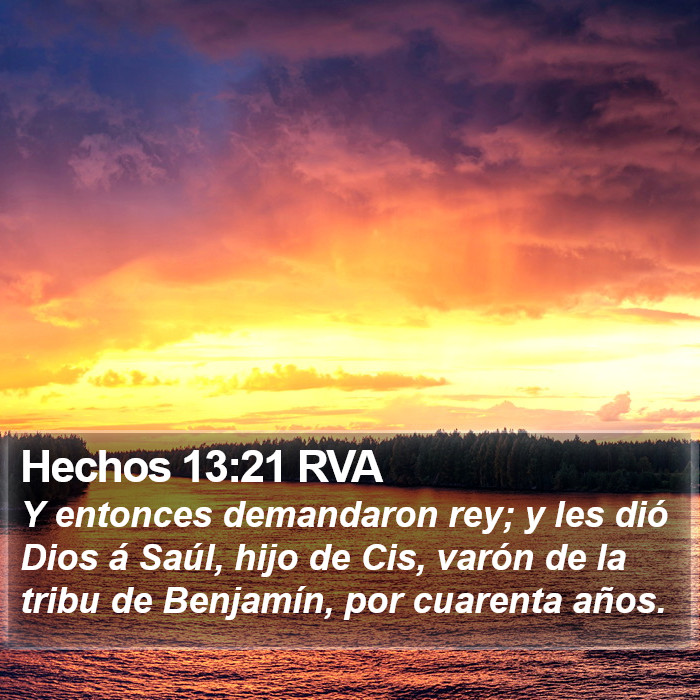 Hechos 13:21 RVA Bible Study