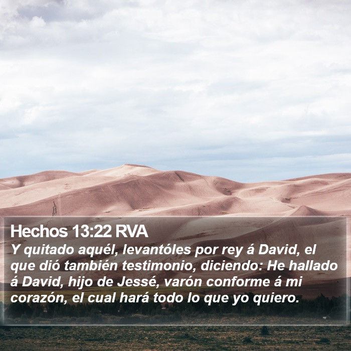 Hechos 13:22 RVA Bible Study